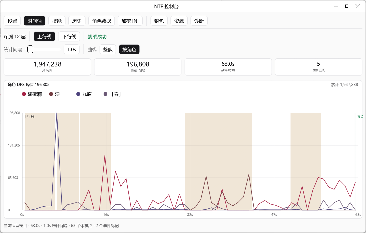 战斗时间轴截图
